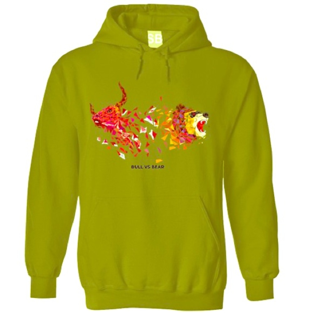 Bull vs Bear hoodie (Unsex)